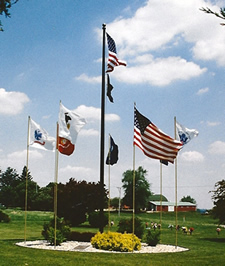 Oak Knoll Entrance Flags